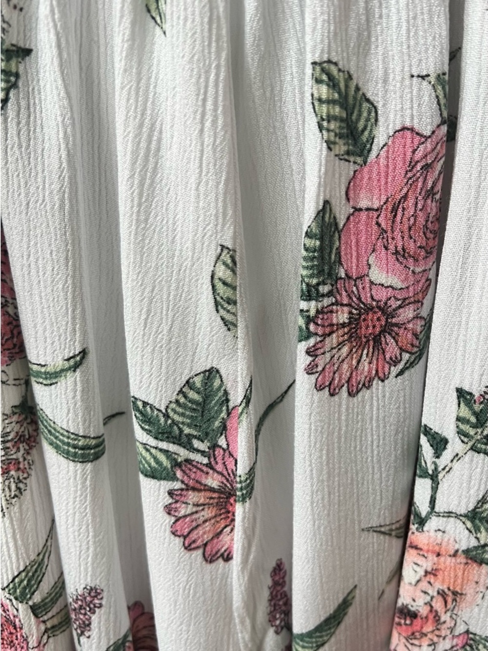 Adam Levine Collection White Pink Floral Open Leg Off Shoulder Jumpsuit XS - Picture 5 of 8